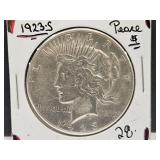1923  S Silver Peace Dollar Coin
