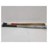 2 Ball Bats Wood & Lousiville Slugger