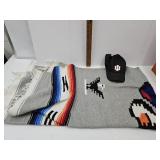 Southwestern Style Throw &  IU Hat
