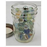 Pint Size Jar of Marbles