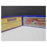 Authentic $2 Note Baseball Player Shoeless Joe