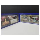 Authentic $2 Note July 4th Design