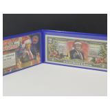 Authentic $2 Note Christmas Trump Design