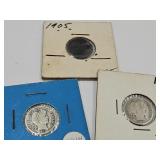 1905 12 14 Silver Barber Dimes Coin