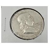 1961 D Franklin Silver Half Dollar Coin