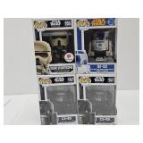 4 Funko Pops Star Wars One Blue Box