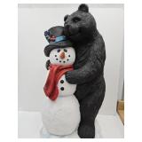 Large Snowman with Bear 38" HIGH