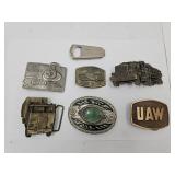 Belt Buckles Cobra, UAW, Semi Truck  +