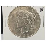 1923  Silver Peace Dollar Coin