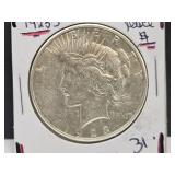 1923 S  Silver Peace Dollar Coin
