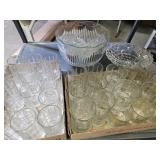 Nice Glasses & Punch bowl & Large Bowl
