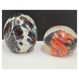 Paperweight Signed D.... Monts & Unmarked