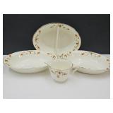 Vintage Jewel Tea 10.5" Serving Bowls & Creamer