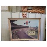 VTG Cardboard  1964 Foyt STERLING Beer Framed 41"