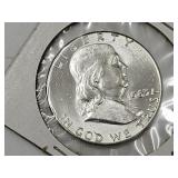 1963 Silver Franklin Half Dollar Coin