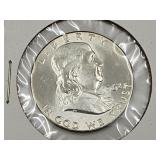 1962 Silver Franklin Half Dollar Coin