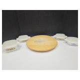 B141 Corning Ware P-41, 2 & 3/4 C & Lazy Susan +