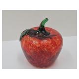 VTG Hand-Blown Red Apple Paper Weight