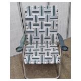 Aluminum Folding Patio Chair W/ Cup Holder