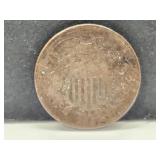 1864 Two Cent Piece Coin