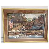 Charles Wysocki Framed Art 40 x 30"