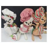 3 Annalee 3 Chef Mice Up to 7"