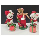 3 Annalee, Mice 8" H