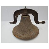 Cast iron Dinner Bell 13.5" wide