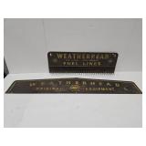 Metal Advertising Weatherhead Display 21 x 35"W