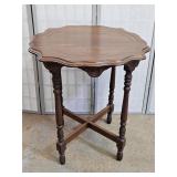 Antique Round Hall  Lamp Table 26 x30" high