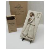 NIB Willow Tree Mother & Daughter Plaque w Stand