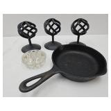 Cast Iron Skillet, Flower Frog+