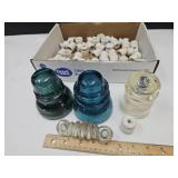 GLass Miniature Insulators Pyrex & Hemingway