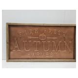 FarmFresh Autumn Harvest Sign 26 x 14"