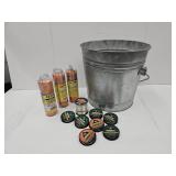 3 G. Bucket, New Fishing Line, Rust Prevent Bags