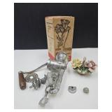 Vintage Keystone Chopper & Italy Floral Basket