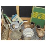Bronze Baby Shoes, Letter Holder & Primitives