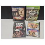 1 Xbox 360 Game GTA SA W/ 3 DVD Movies