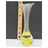 VTG Joe St. Clair 9" Yellow Bud Vase