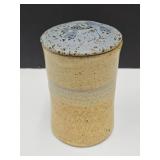 Local Muncie Pottery Jar w/Lid 5"h