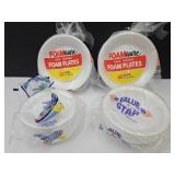 Foam Plates, Bowls, & Saucers LOT