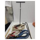 Lot Jumper Cables & Tire Irons