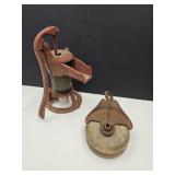 Primitive Barn Pulley & Water Pitcher Pump
