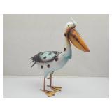 New Pelican Metal Yard Statue 15" H