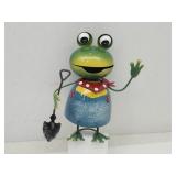 New Metal Frog Yard Art 8"