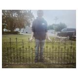 Cast Iron Ornate 92" Antique Fence Section