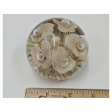 Joe Rice Tan Glass Paperweight