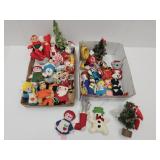 VTG Christmas Ornaments- Shiny Bright, Felt, +