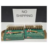 2 Boxes 7MM Mauser 40 Total RDS Gun Ammo