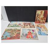 Vintage Puzzles Walt DIsney, Cowboys, Raggedy Ann+